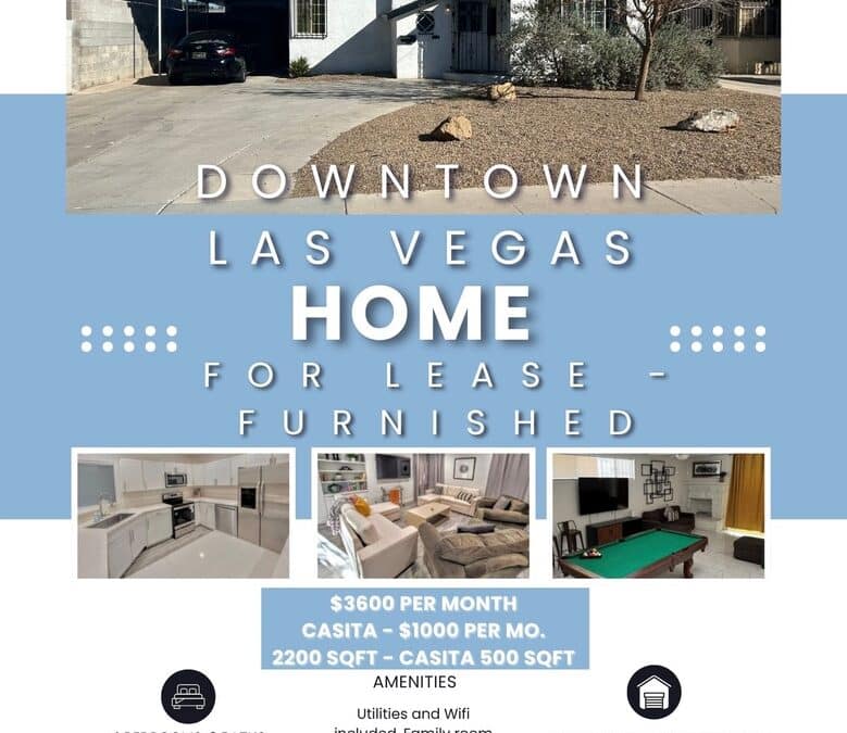 Stylish 4 bedroom home in the heart of downtown Las Vegas